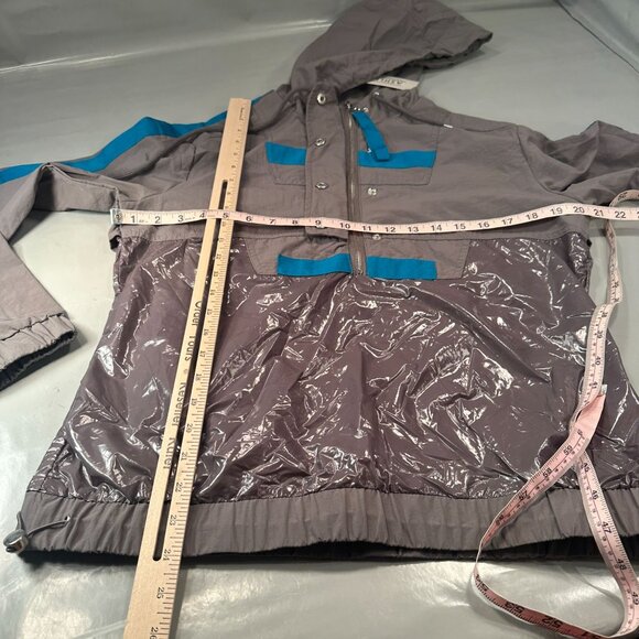 Original Ashley 26 International Hooded Windbreaker Women Utility Zip Drawstring - Picture 13 of 16